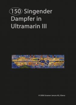 Opal 4-fach Hundertwasser - Singender Dampfer in Ultramarin III (Fb. 1437)