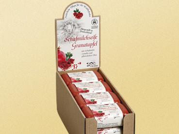 Saling Schafmilchseife - Granatapfel, cosmos zertifiziert
